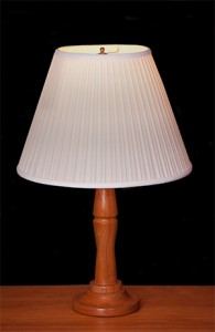 Handmade Cherry Wood Custom Lamp